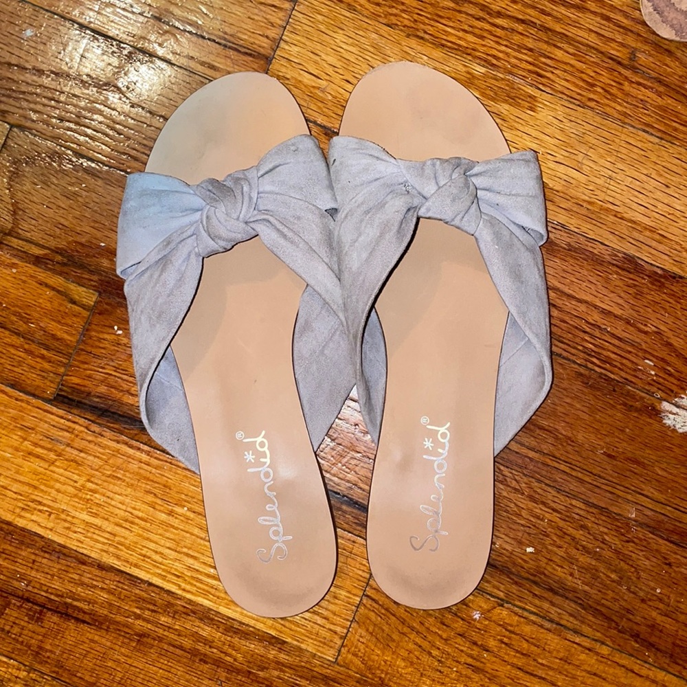Splendid suede knot sandal 8M